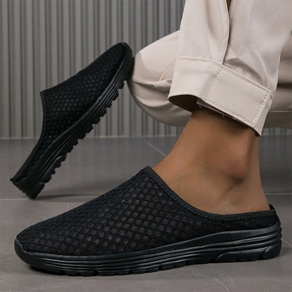 👟☁️Casual Comfort Breathable Mesh Slippers – Lightweight, airy, slip-on style – indoor & outdoor comfort. 🔥☀️