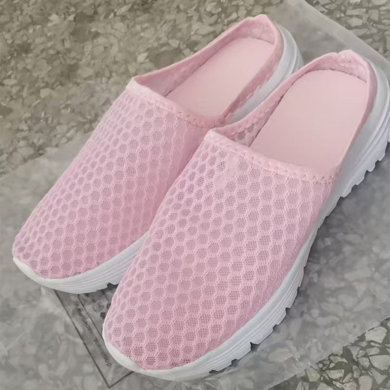 👟☁️Casual Comfort Breathable Mesh Slippers – Lightweight, airy, slip-on style – indoor & outdoor comfort. 🔥☀️