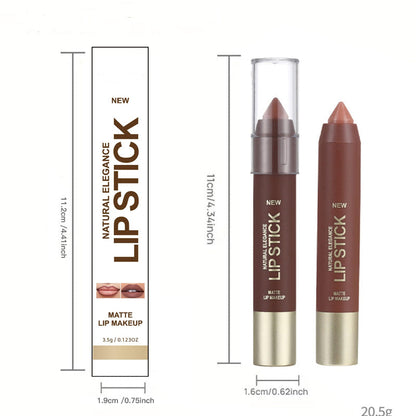 Long-Lasting Matte Lip Crayon for Women | 2-in-1 Liner & Lipstick | Hydrating & Non-Drying | Precision Triangular Tip | 6 Colors ✨
