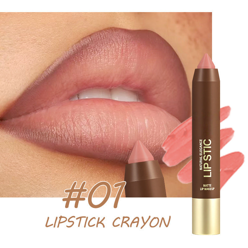 Long-Lasting Matte Lip Crayon for Women | 2-in-1 Liner & Lipstick | Hydrating & Non-Drying | Precision Triangular Tip | 6 Colors ✨