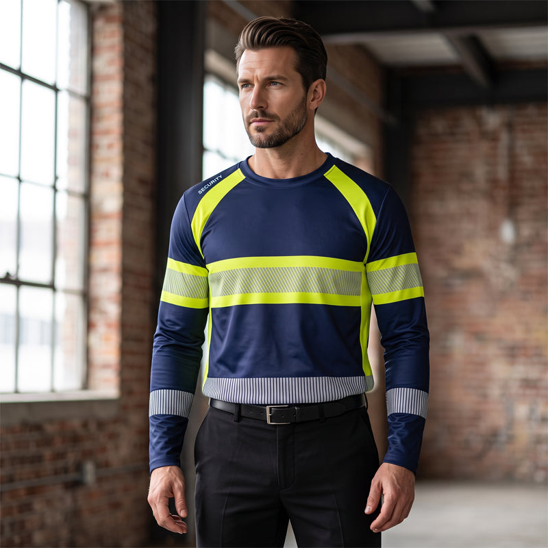 Men's High Visibility Round-Neck Top