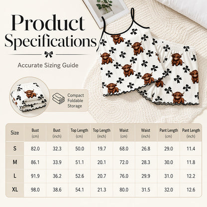 🔥Summer Sleepless Spaghetti Strap Cami Sleepwear Set