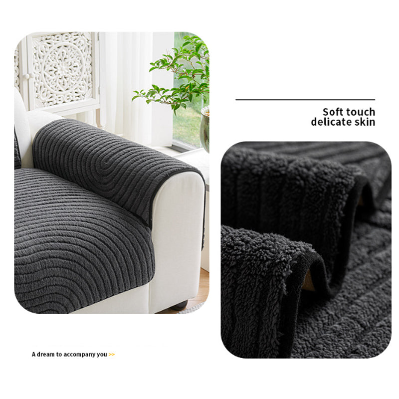Velvet Sofa Cover – Cloud-Soft Warmth, Zero Slide ✨