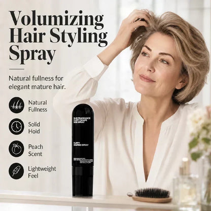 👩 Peach-Scented Volumizing & Setting Spray – Lightweight, Bouncy Hair & Long-Lasting Hold ✨
