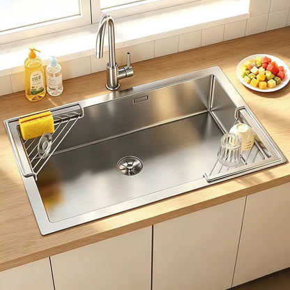 🧽 No More Slimy Sponges – Stainless Steel Corner Rack with Fast-Drain Tray. Keeps Counters Dry. UK Stock