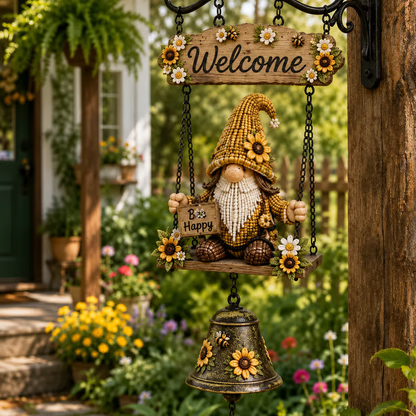 Gnome Welcome Doorbell Outdoor Decor