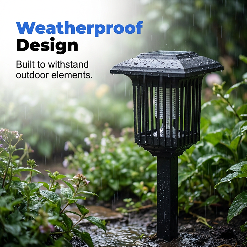 Solar Powered 2-in-1 Mosquito Zapper & Garden Light