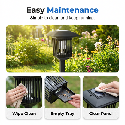 Solar Powered 2-in-1 Mosquito Zapper & Garden Light