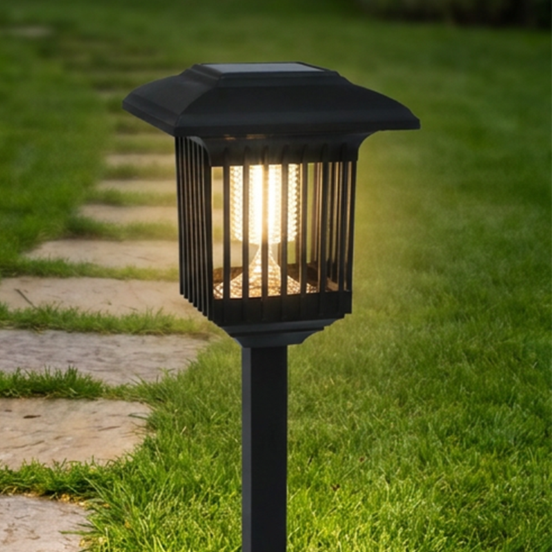 Solar Powered 2-in-1 Mosquito Zapper & Garden Light
