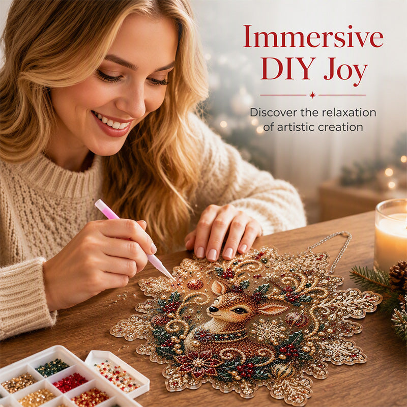 🎅Early Christmas Gift 50% OFF🎄Christmas Diamond Art Hanging Kit