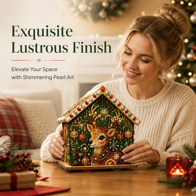 🎄✨ DIY 3D Pearl Christmas Art Kit – Handmade Festive Decoration with 6 Holiday Designs