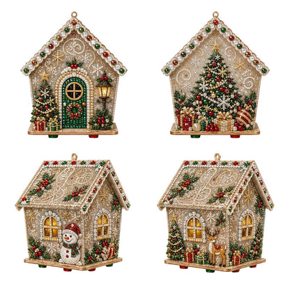 🎄✨ DIY 3D Pearl Christmas Art Kit – Handmade Festive Decoration with 6 Holiday Designs