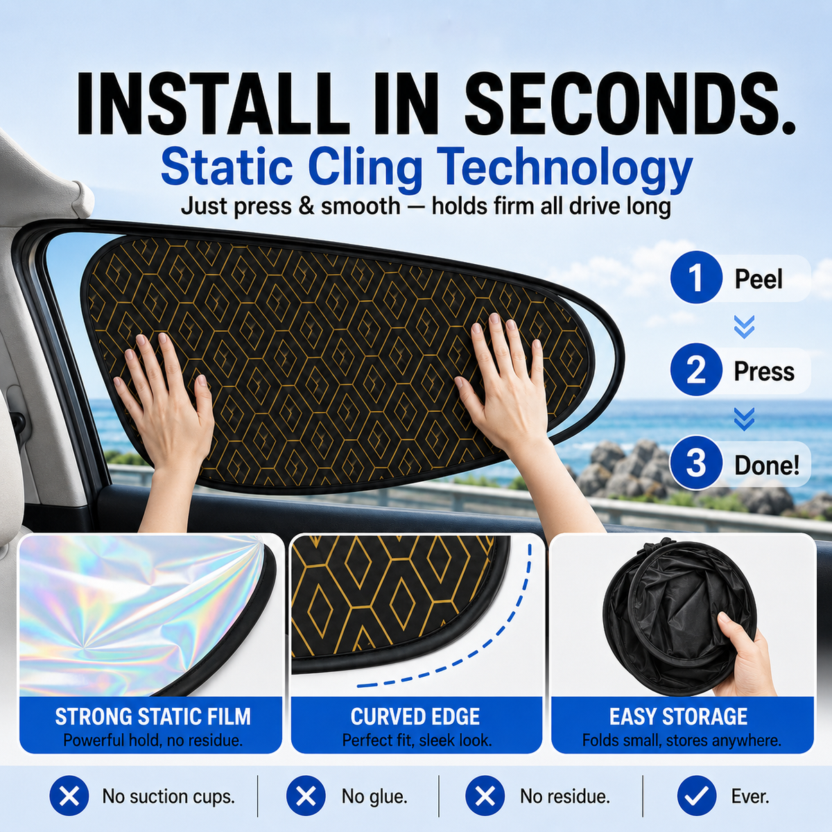 🏆 Universal Car Side Window Sun Shades