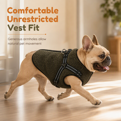 Winter Coat for Dogs – Built-In Harness & Reflective Strips ✨
