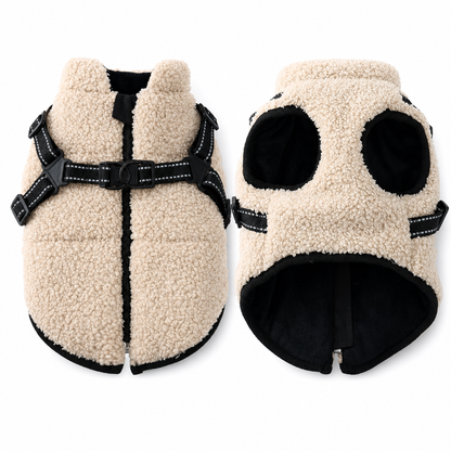 Winter Coat for Dogs – Built-In Harness & Reflective Strips ✨