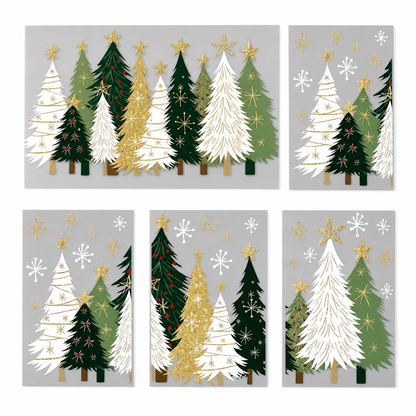 3-Piece Christmas Window Cling Set – Glue-Free Static Holiday Decor