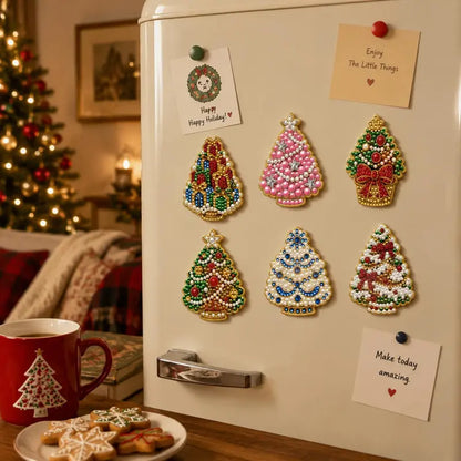 ✨ DIY Sparkling Magnetic Decoration Kit – Fun Holiday Craft for Fridge & Metal Surfaces